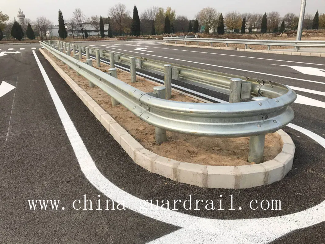 Traffic Barrier Galvanized W Beam Metal Highway Guardrail